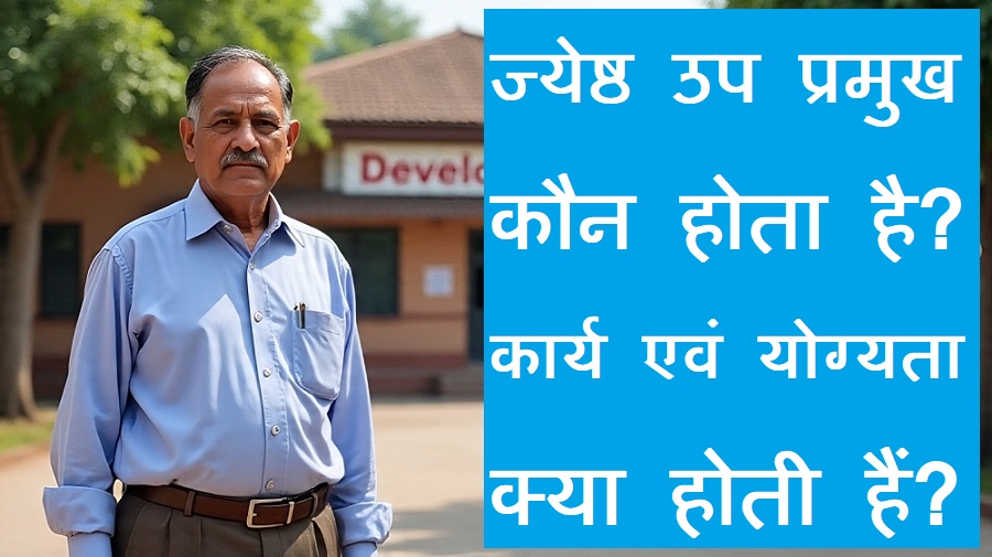 ज्येष्ठ उप प्रमुख (Senior Deputy Chief) कौनहोता है? कार्य एवं योग्यता क्या होती है?